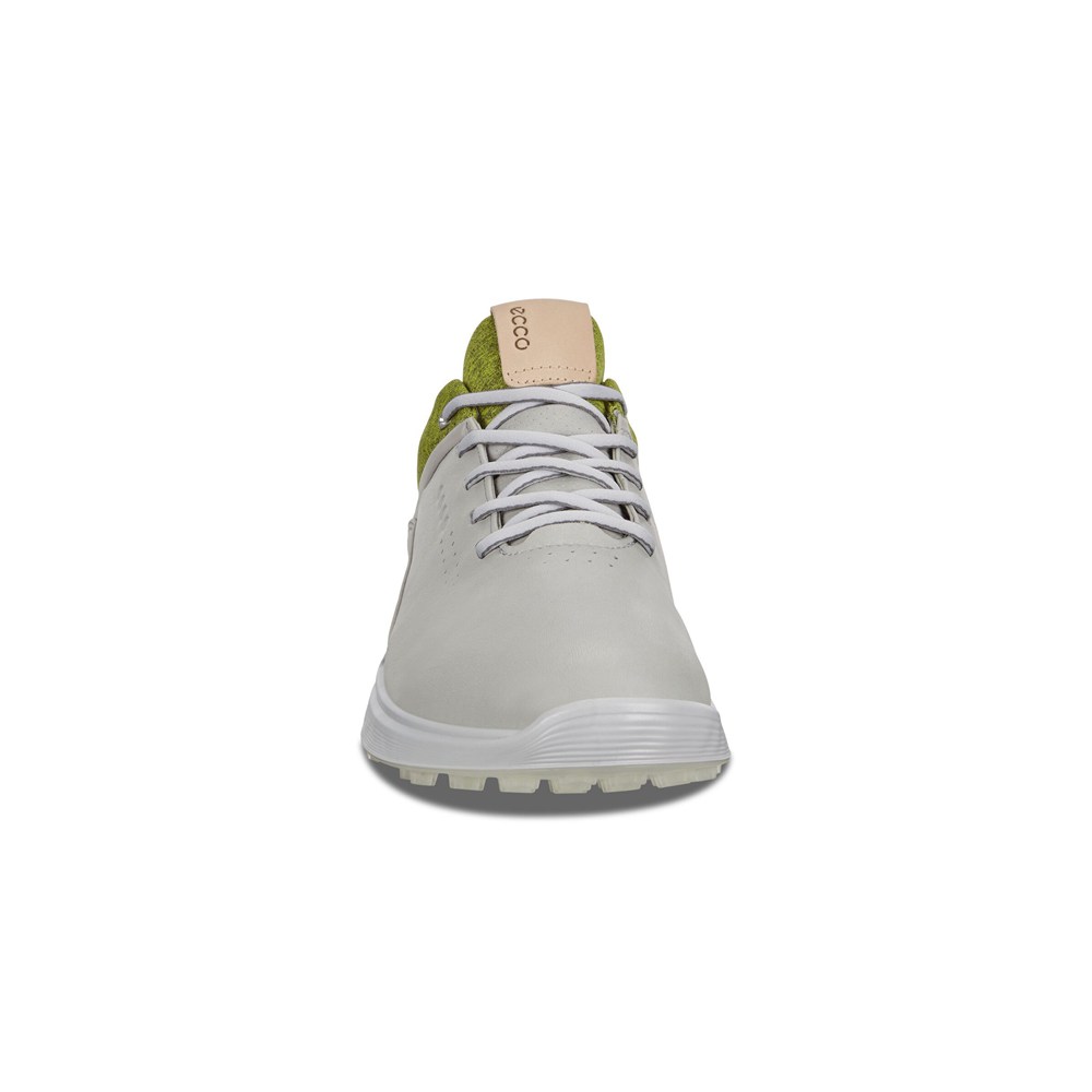 Zapatos De Golf Hombre - ECCO S-Three Spikeless - Blancos/Verdes - OMK683592